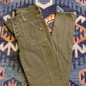 american eagle green pants